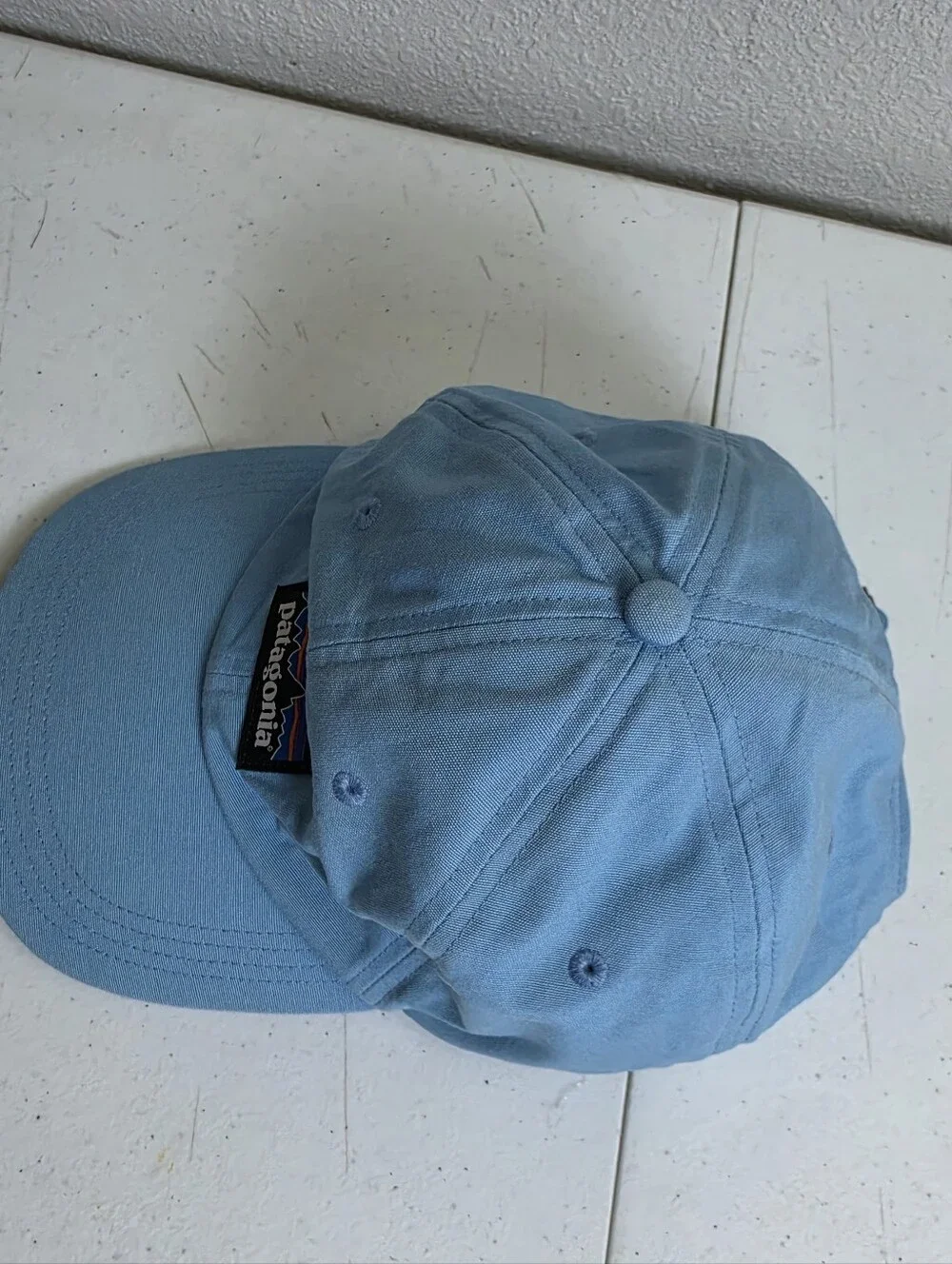 Patagonia Label Trad Cap Hat Blue One Size Blue Adjustable Organic Cotton
